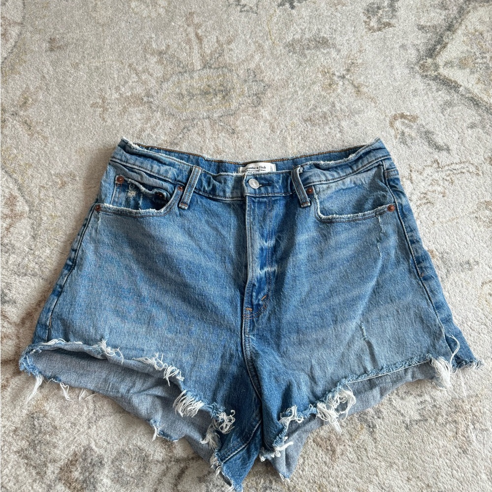 Abercrombie & Fitch Blue Jean Shorts
